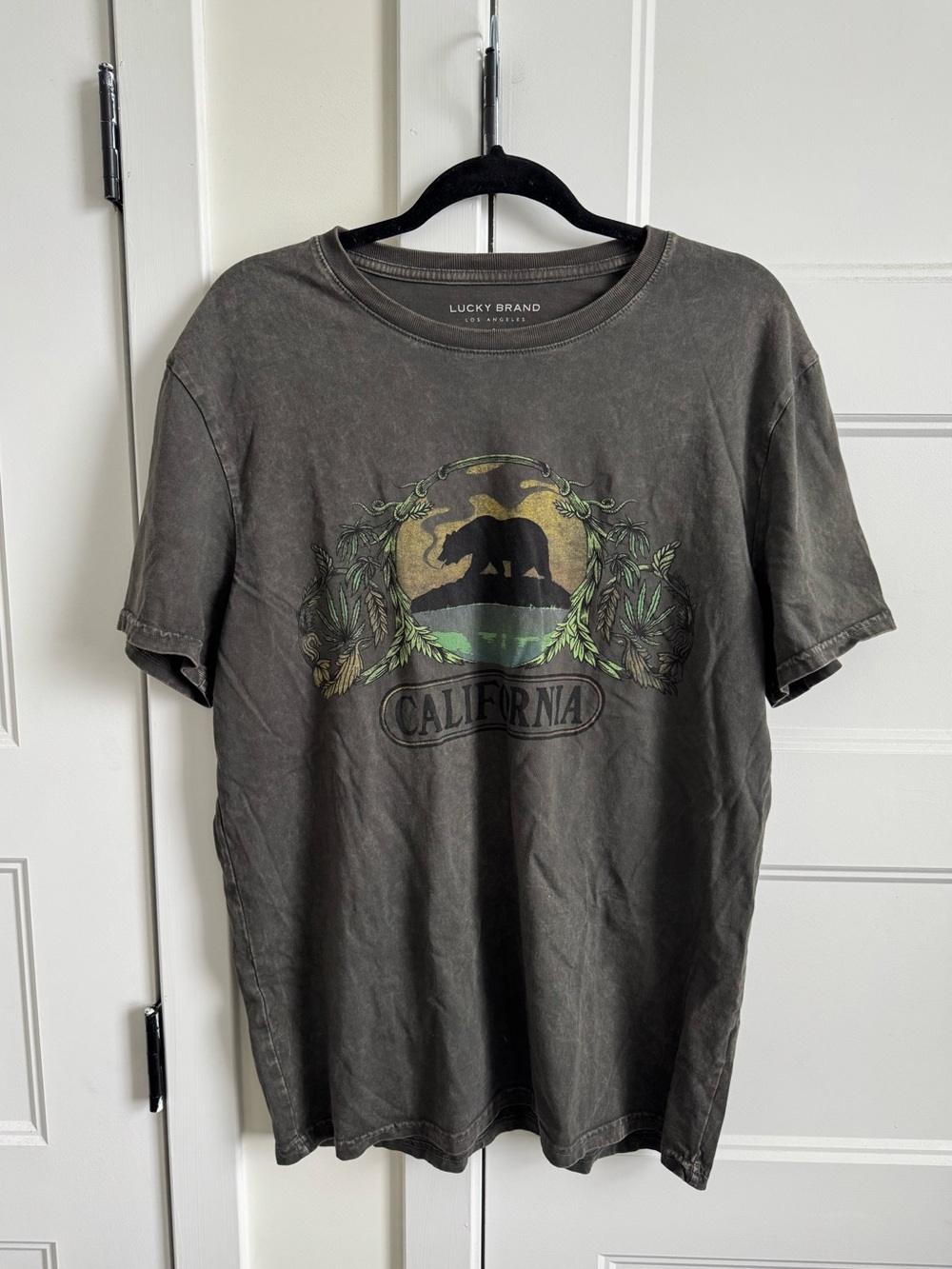 Lucky Brand LA California Washed Unisex Graphic Tee | 100% Cotton